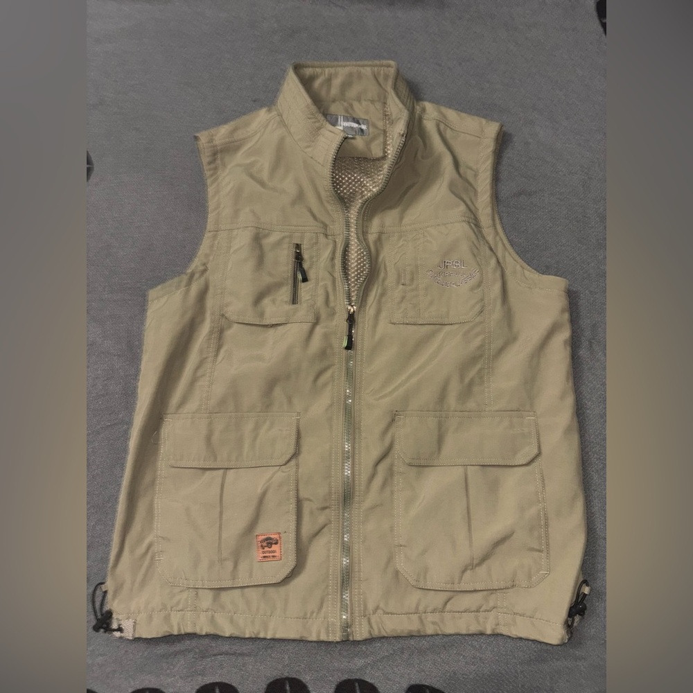 Men's Tan Outdoor Fishing Vest
